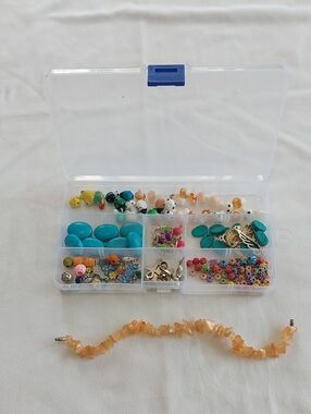 Bead Craft Kit with Turquoise Colors & Multi Color Beads